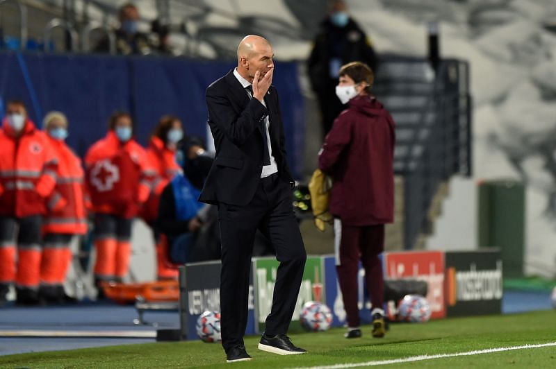 Zinedine Zidane's side conceded three goals in the first half against Shakhtar Donetsk